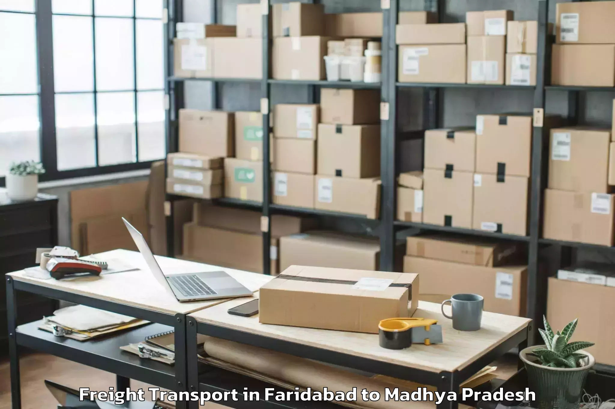 Top Faridabad to Kalapipal Mandi Freight Transport Available